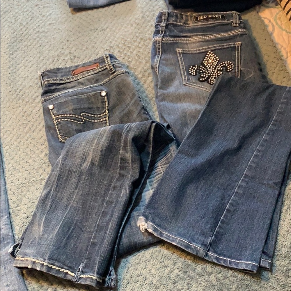 Two pair Size 1 jeans